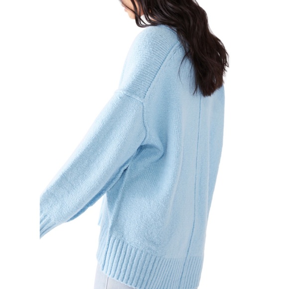 Free People Brookside Tunic Sweater Starlight Blue - Picture 3 of 6